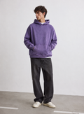 Purple Washed Oversized Hoodie