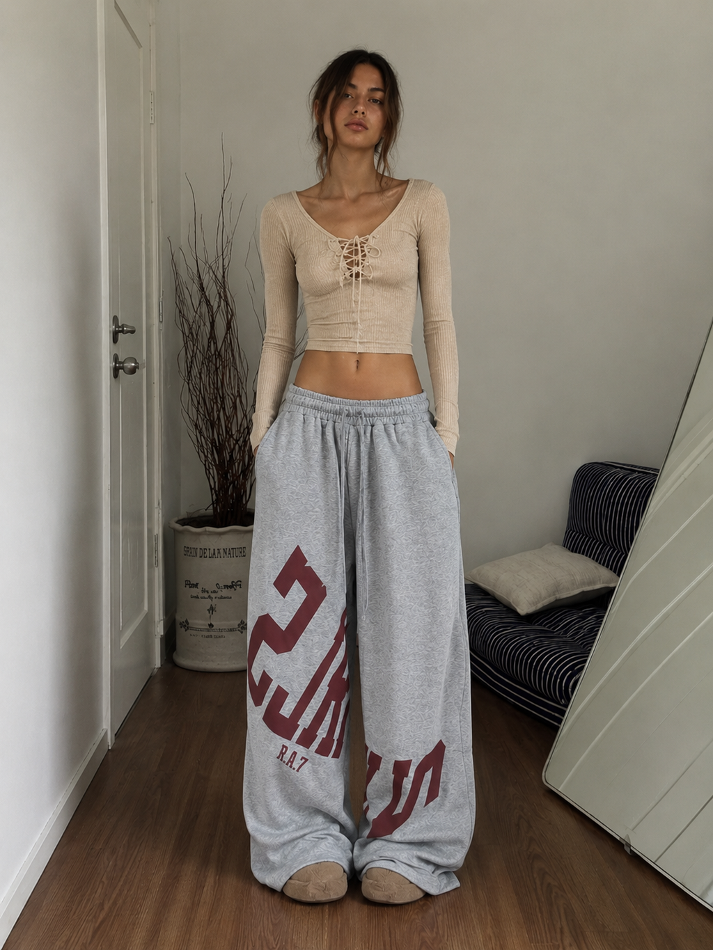 Oversized Graffiti Baggy Pants